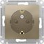 Фото Schneider Electric AtlasDesign ATN000545 Розетка с заземляющим контактом (16 А, под рамку, шторки, скрытая установка, шампань)