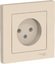 Фото Schneider Electric AtlasDesign ATN000240 Розетка без заземляющего контакта (16 А, в сборе, скрытая установка, бежевая)