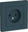 Фото Schneider Electric AtlasDesign ATN000840 Розетка без заземляющего контакта (16 А, в сборе, скрытая установка, изумруд)