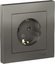 Фото Schneider Electric AtlasDesign ATN000944 Розетка с заземляющим контактом (16 А, в сборе, шторки, скрытая установка, сталь)