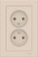 Фото Schneider Electric AtlasDesign ATN000220 Розетка двойная без заземляющего контакта (16 А, в сборе, скрытая установка, бежевая)