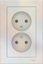 Фото Schneider Electric AtlasDesign ATN000420 Розетка двойная без заземляющего контакта (16 А, в сборе, скрытая установка, жемчуг)