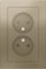 Фото Schneider Electric AtlasDesign ATN000522 Розетка двойная без заземляющего контакта (16 А, в сборе, шторки, скрытая установка, шампань)