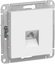Фото Schneider Electric AtlasDesign ATN000181 Розетка телефонная (RJ11, под рамку, скрытая установка, белая)