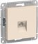 Фото Schneider Electric AtlasDesign ATN000281 Розетка телефонная (RJ11, под рамку, скрытая установка, бежевая)