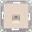 Фото Schneider Electric AtlasDesign ATN000281 Розетка телефонная (RJ11, под рамку, скрытая установка, бежевая)