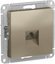 Фото Schneider Electric AtlasDesign ATN000581 Розетка телефонная (RJ11, под рамку, скрытая установка, шампань)