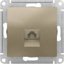 Фото Schneider Electric AtlasDesign ATN000581 Розетка телефонная (RJ11, под рамку, скрытая установка, шампань)