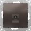 Фото Schneider Electric AtlasDesign ATN000681 Розетка телефонная (RJ11, под рамку, скрытая установка, мокко)