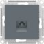 Фото Schneider Electric AtlasDesign ATN000781 Розетка телефонная (RJ11, под рамку, скрытая установка, грифель)