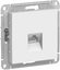 Фото Schneider Electric AtlasDesign ATN000183 Розетка компьютерная (RJ45, под рамку, скрытая установка, белая)