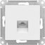 Фото Schneider Electric AtlasDesign ATN000183 Розетка компьютерная (RJ45, под рамку, скрытая установка, белая)