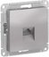 Фото Schneider Electric AtlasDesign ATN000383 Розетка компьютерная (RJ45, под рамку, скрытая установка, алюминий)