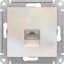 Фото Schneider Electric AtlasDesign ATN000483 Розетка компьютерная (RJ45, под рамку, скрытая установка, жемчуг)