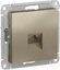 Фото Schneider Electric AtlasDesign ATN000583 Розетка компьютерная (RJ45, под рамку, скрытая установка, шампань)