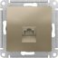 Фото Schneider Electric AtlasDesign ATN000583 Розетка компьютерная (RJ45, под рамку, скрытая установка, шампань)