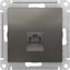 Фото Schneider Electric AtlasDesign ATN000983 Розетка компьютерная (RJ45, под рамку, скрытая установка, сталь)