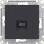 Фото Schneider Electric AtlasDesign ATN001083 Розетка компьютерная (RJ45, под рамку, скрытая установка, карбон)