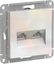 Фото Schneider Electric AtlasDesign ATN000485 Розетка компьютерная (2xRJ45, под рамку, скрытая установка, жемчуг)