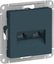 Фото Schneider Electric AtlasDesign ATN000885 Розетка компьютерная (2xRJ45, под рамку, скрытая установка, изумруд)