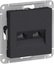 Фото Schneider Electric AtlasDesign ATN001085 Розетка компьютерная (2xRJ45, под рамку, скрытая установка, карбон)