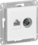Фото Schneider Electric AtlasDesign ATN000189 Розетка комбинированная (RJ45+TV, под рамку, скрытая установка, белая)