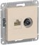 Фото Schneider Electric AtlasDesign ATN000289 Розетка комбинированная (RJ45+TV, под рамку, скрытая установка, бежевая)
