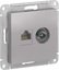 Фото Schneider Electric AtlasDesign ATN000389 Розетка комбинированная (RJ45+TV, под рамку, скрытая установка, алюминий)