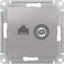 Фото Schneider Electric AtlasDesign ATN000389 Розетка комбинированная (RJ45+TV, под рамку, скрытая установка, алюминий)