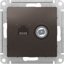 Фото Schneider Electric AtlasDesign ATN000689 Розетка комбинированная (RJ45+TV, под рамку, скрытая установка, мокко)