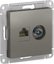 Фото Schneider Electric AtlasDesign ATN000989 Розетка комбинированная (RJ45+TV, под рамку, скрытая установка, сталь)