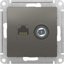 Фото Schneider Electric AtlasDesign ATN000989 Розетка комбинированная (RJ45+TV, под рамку, скрытая установка, сталь)