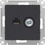 Фото Schneider Electric AtlasDesign ATN001089 Розетка комбинированная (RJ45+TV, под рамку, скрытая установка, карбон)