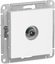 Фото Schneider Electric AtlasDesign ATN000191 Розетка телевизионная оконечная (TV, под рамку, скрытая установка, белая)