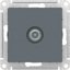 Фото Schneider Electric AtlasDesign ATN000791 Розетка телевизионная оконечная (TV, под рамку, скрытая установка, грифель)
