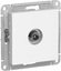 Фото Schneider Electric AtlasDesign ATN000192 Розетка телевизионная проходная (TV, под рамку, скрытая установка, белая)