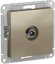 Фото Schneider Electric AtlasDesign ATN000592 Розетка телевизионная проходная (TV, под рамку, скрытая установка, шампань)