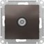Фото Schneider Electric AtlasDesign ATN000692 Розетка телевизионная проходная (TV, под рамку, скрытая установка, мокко)