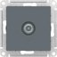 Фото Schneider Electric AtlasDesign ATN000792 Розетка телевизионная проходная (TV, под рамку, скрытая установка, грифель)