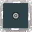 Фото Schneider Electric AtlasDesign ATN000892 Розетка телевизионная проходная (TV, под рамку, скрытая установка, изумруд)