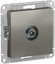 Фото Schneider Electric AtlasDesign ATN000992 Розетка телевизионная проходная (TV, под рамку, скрытая установка, сталь)