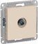 Фото Schneider Electric AtlasDesign ATN000293 Розетка телевизионная (TV, "звезда", под рамку, скрытая установка, бежевая)