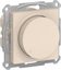 Фото Schneider Electric AtlasDesign ATN000234 Светорегулятор поворотно-нажимной (315 Вт, R+C, под рамку, скрытая установка, бежевый)