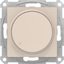 Фото Schneider Electric AtlasDesign ATN000234 Светорегулятор поворотно-нажимной (315 Вт, R+C, под рамку, скрытая установка, бежевый)