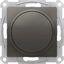 Фото Schneider Electric AtlasDesign ATN000934 Светорегулятор поворотно-нажимной (315 Вт, R+C, под рамку, скрытая установка, сталь)