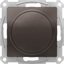 Фото Schneider Electric AtlasDesign ATN000636 Светорегулятор поворотно-нажимной (630 Вт, R+C, под рамку, скрытая установка, мокко)