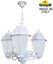 Фото Fumagalli Sichem/Saba 3L K22.120.S30.WYF1R Люстра уличная с 3 фонарями 690 мм (корпус белый, плафон опал)