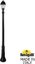Фото Fumagalli Ricu/Saba K22.157.000.AXF1R Светильник садовый с 1 фонарем 2280 мм (корпус черный, плафон прозрачный)