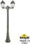 Фото Fumagalli Artu Bisso/Saba 2L K22.158.S20.BYF1R Светильник садовый с 2 фонарями 1860 мм (корпус античная бронза, плафон опал)