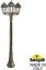 Фото Fumagalli Artu Bisso/Saba 3L K22.158.S30.BXF1R Светильник садовый с 3 фонарями 1860 мм (корпус античная бронза, плафон прозрачный)